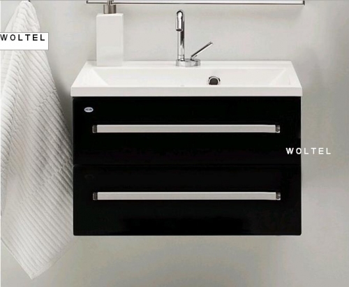 MDF SZAFKA  CZARNA  + UMYWALKA UMMC-60/39cm