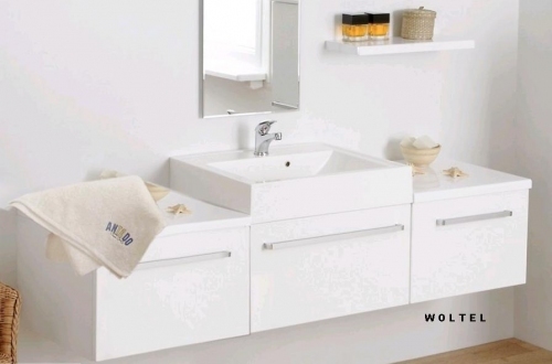 VARIETE ZESTAW biały połysk :szafka FM-442/6 + umywalka 60cm + 2x szafka FM-440/5