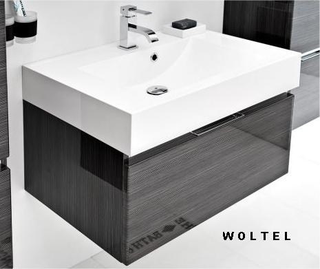 CANTARE szafka FSM-342/6-46/46 GRAFIT/FINO + umywalka UNA-600