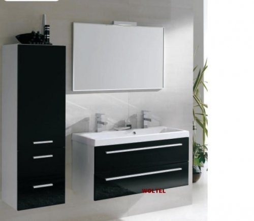 KWADRO BLACK zestaw mebli z UMYWALKĄ 100 cm 163027
