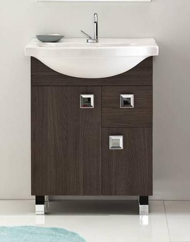 RIO szafka dąb 140/6-3306 + umywalka ceramiczna 65 cm