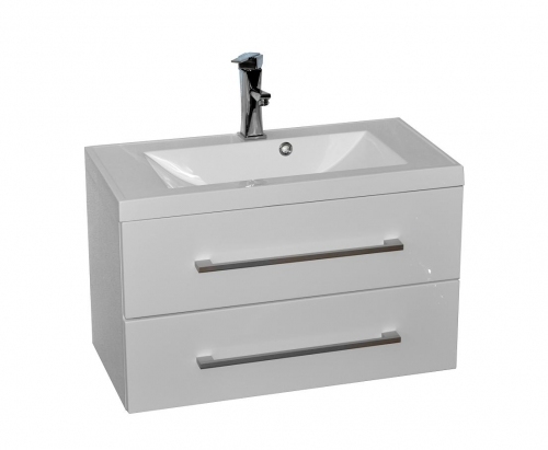 MDF SZAFKA MDF-U-70/2 BIAŁA LAKIER + UMYWALKA UND-700 ( 70x46.5 cm)