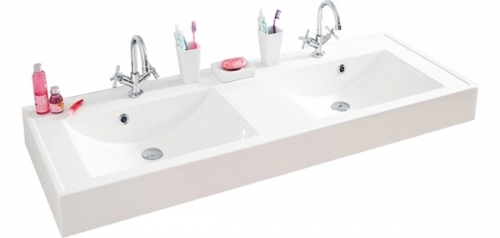VARIETE SZAFKA CZARNA  cichy domyk  + umywalka podwójna 120 cm