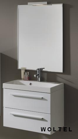 SET  KWADRO WHITE SZAFKA + UMYWALKA  60 cm CERAMICZNA 164669