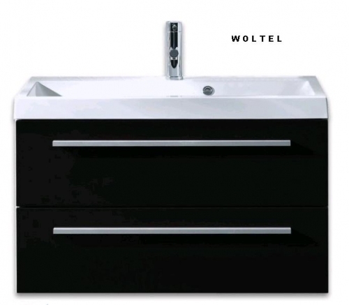 KWADRO BLACK SZAFKA + UMYWALKA 80 CM 163026