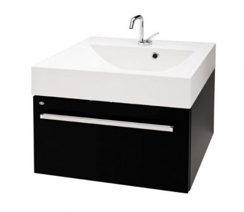 VARIETE szafka FM-442/6-9017 czarna połysk + umywalka 60cm