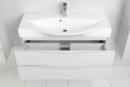 WAVE szafka SZARA 80 cm VA-140/80/2  + UMYWALKA