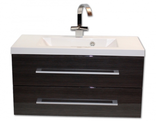 Szafka MDF-C-80/2 GRAFIT FINO cichy domyk MB + umywalka UMMC- 800 biała