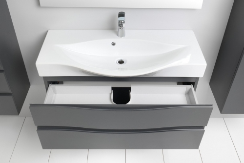WAVE szafka GRAFIT 100 cm VA-140/100/2  + umywalka 100 cm