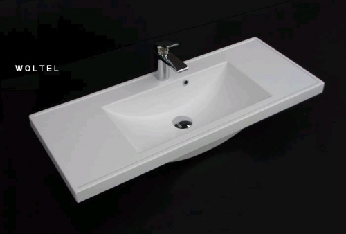 SZAFKA MDF-100/2 TRUFLA  MAT + UMYWALKA 100/39 cm
