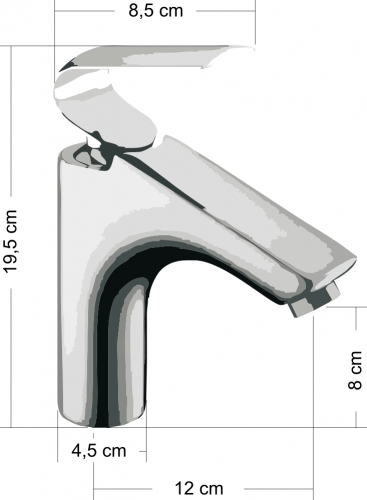 DILUSSO Bateria umywalkowa KR-2015