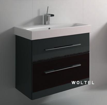 BARCELONA szafka BLACK + umywalka 60 cm  164348