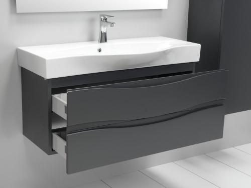 WAVE szafka GRAFIT 80 cm VA-140/80/2  + UMYWALKA