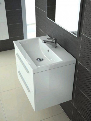 KWADRO WHITE SZAFKA + UMYWALKA 80 cm ceramiczna