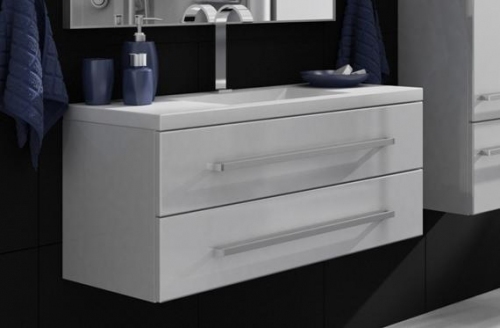 SZAFKA MDF BIAŁA FM-C-442/10/2 cichy domyk MB + UMYWALKA 100 cm