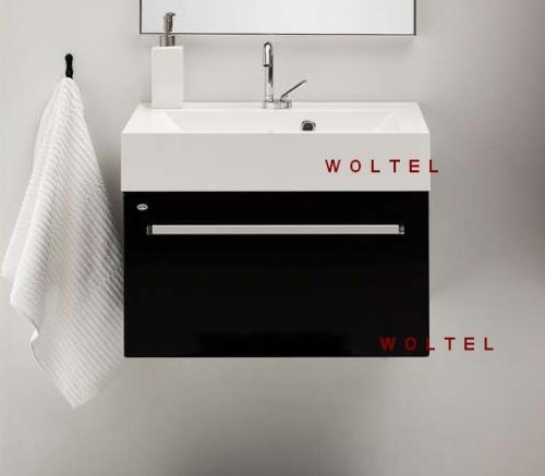 VARIETE szafka FM-442/6-9017 czarna połysk + umywalka 60cm