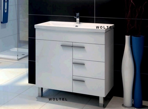 ATILE  SZAFKA MDF LAKIER + UMYWALKA 100 cm