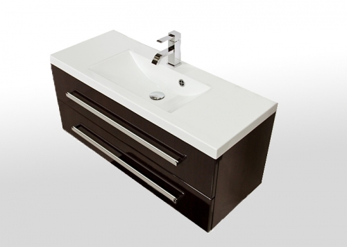 MDF SZAFKA MDF-C-100/2 WENGE POŁYSK + UMYWALKA CLEVER 100