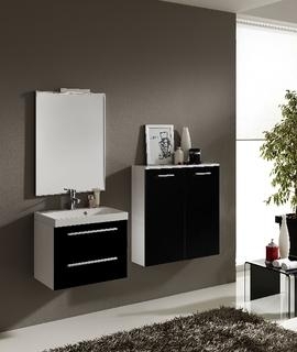 KWADRO BLACK SZAFKA + UMYWALKA 60