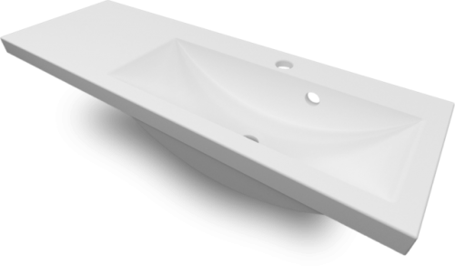 Umywalka prostokątna 90x31 cm UMMC-900x310 LANY MARMUR