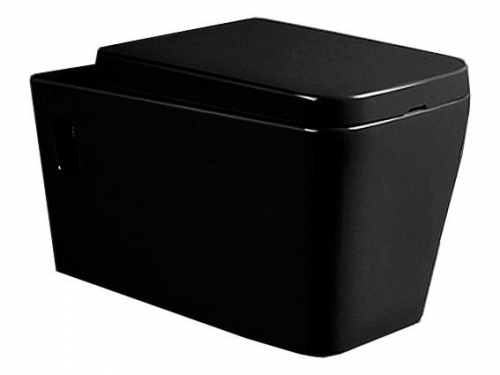 Toaleta podwieszana czarna TP-029