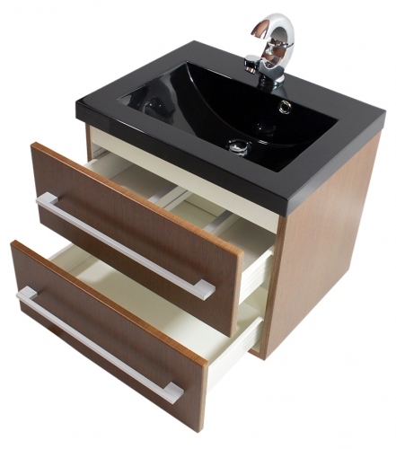 SZAFKA MDF-C-50/2-73  TRUFLA + UMYWALKA UMMC-500x390 czarna