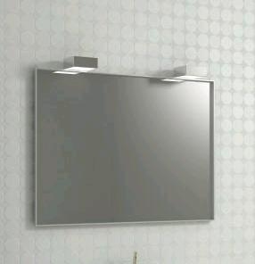 Kwadro lustro w ramie alu 100x60