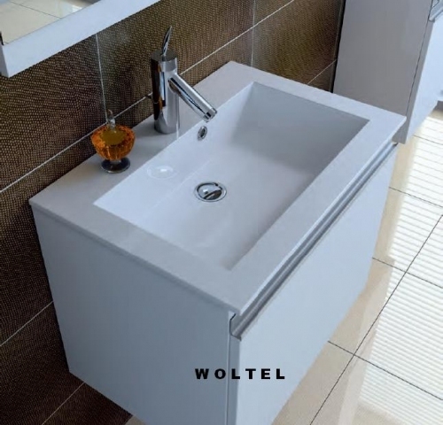 RENNEL SZAFKA biała połysk + UMYWALKA 50 cm 164558
