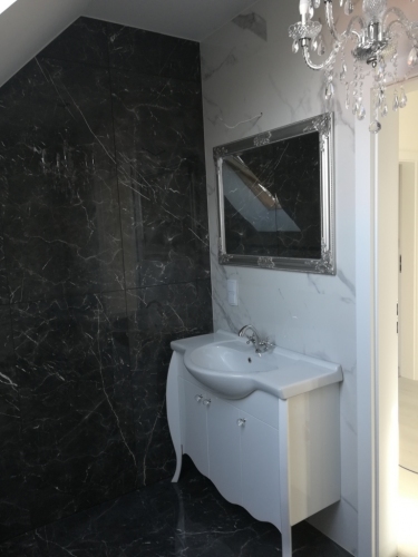 DILUSSO GLAMOUR KLASYKA szafka BIAŁA LAKIER  + UMYWALKA 95 cm