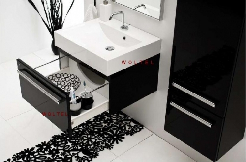 VARIETE szafka FM-442/6-9017 czarna połysk + umywalka 60cm