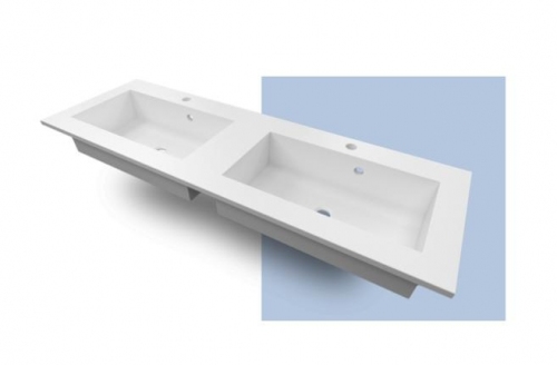 ATU SZAFKA MDF-120/4 MB LAKIER RAL uchwyt frezowany + umywalka podwójna UMMA-120