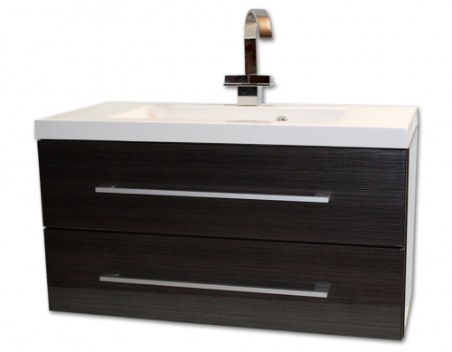 Szafka MDF-C-80/2 GRAFIT FINO cichy domyk MB + umywalka UMMC- 800 biała