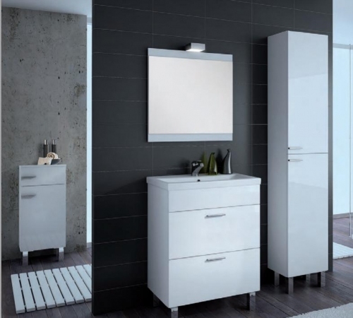 ATILE  SZAFKA  MDF LAKIER szuflady + UMYWALKA CERAMICZNA 60 cm