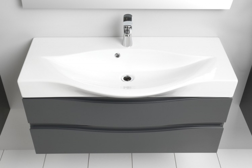 WAVE szafka GRAFIT 100 cm VA-140/100/2  + umywalka 100 cm