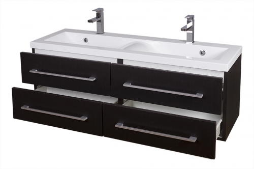MDF szafka TRUFLA MDF-C-120  + umywalka 120 cm podwójna FALA