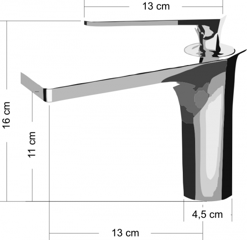 DILUSSO Bateria umywalkowa KR-2482