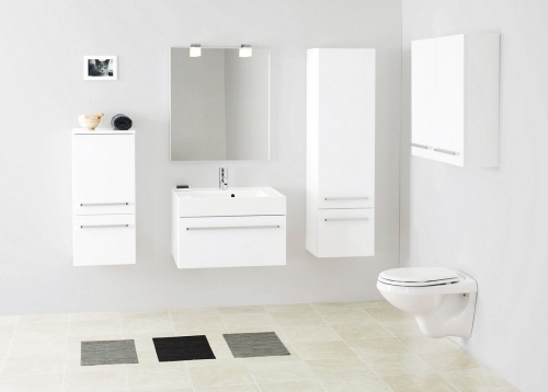 VARIETE  szafka FM-442/6 biała połysk + umywalka 60cm
