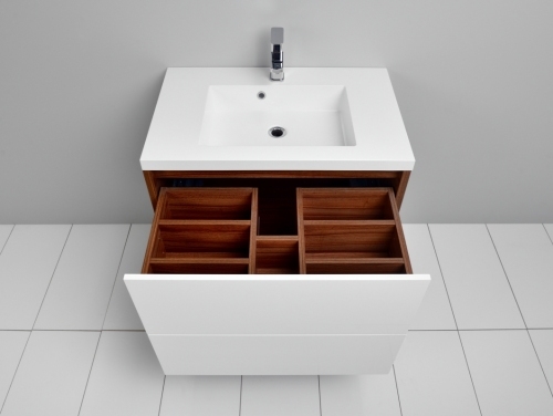 Grande szafka 60 cm orzech dijon GR-140/60-3734/WS + umywalka UMMR-600C