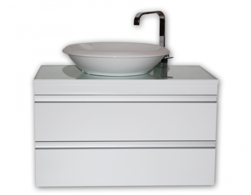 Zestaw mebli OXK-6607 MDF BIAŁY POŁYSK + lustro
