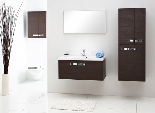 CASSO szafka wenge MC-140/5BT + umywalka 50 cm UND-500