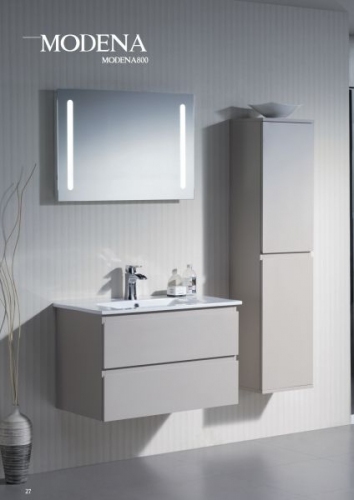 PAOLA Szafka MDF-C-80/2 LAKIER RAL + umywalka 80 cm