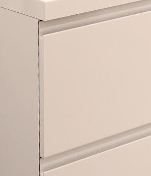 ATU Szafka MDF-C-60/2 BIAŁA LAKIER  uchwyt frezowany + umywalka UMMC-600x390