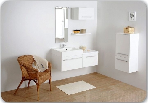 VARIETE  szafka FM-442/6 biała połysk + umywalka 60cm