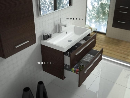 KWADRO TRUFLA szafka + umywalka ceramiczna MILOS 80 cm 164676