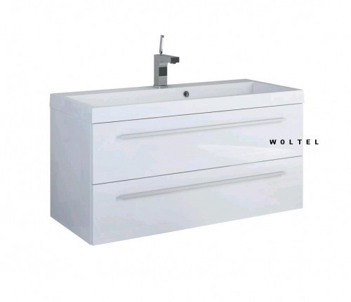 KWADRO WHITE SZAFKA 100 + UMYWALKA KWADRO 100 cm 162325