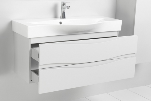 WAVE szafka SZARA 80 cm VA-140/80/2  + UMYWALKA