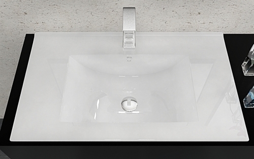 Umywalka ceramiczna wpuszczana w blat Dafne 75