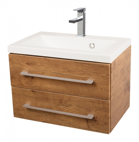 MDF SZAFKA LANZELOT STARE DREWNO 2 szufl.MB  + UMYWALKA 60 cm
