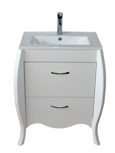 DILUSSO KLASYKA szafka BIAŁA LAKIER  + UMYWALKA 50 cm