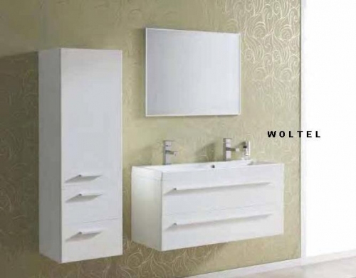 KWADRO WHITE zestaw mebli + umywalka 100 cm 162325 + lustro